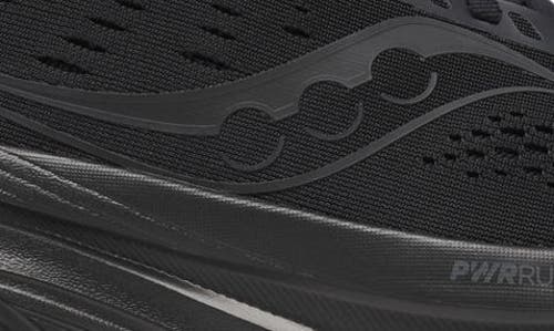Saucony Guide 18 Running Shoe In Triple Black