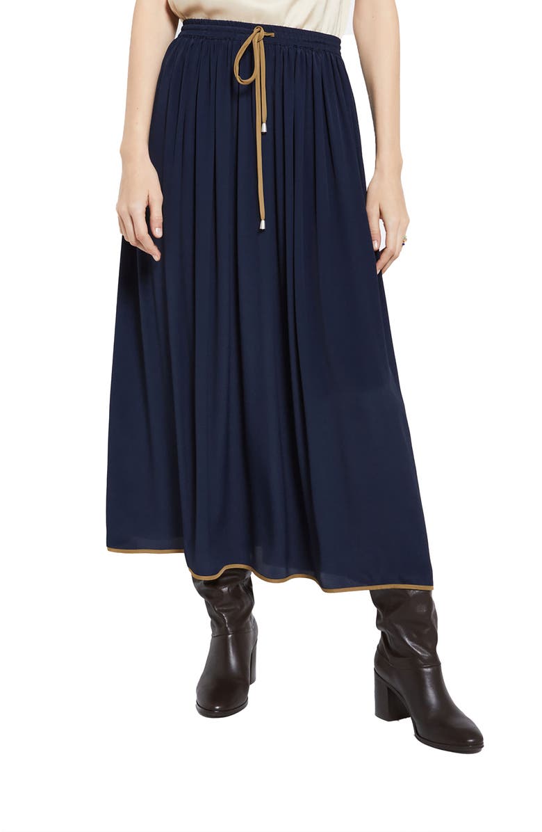 ottod'Ame Viscose Wide-Leg Trousers, Main, color, Blue