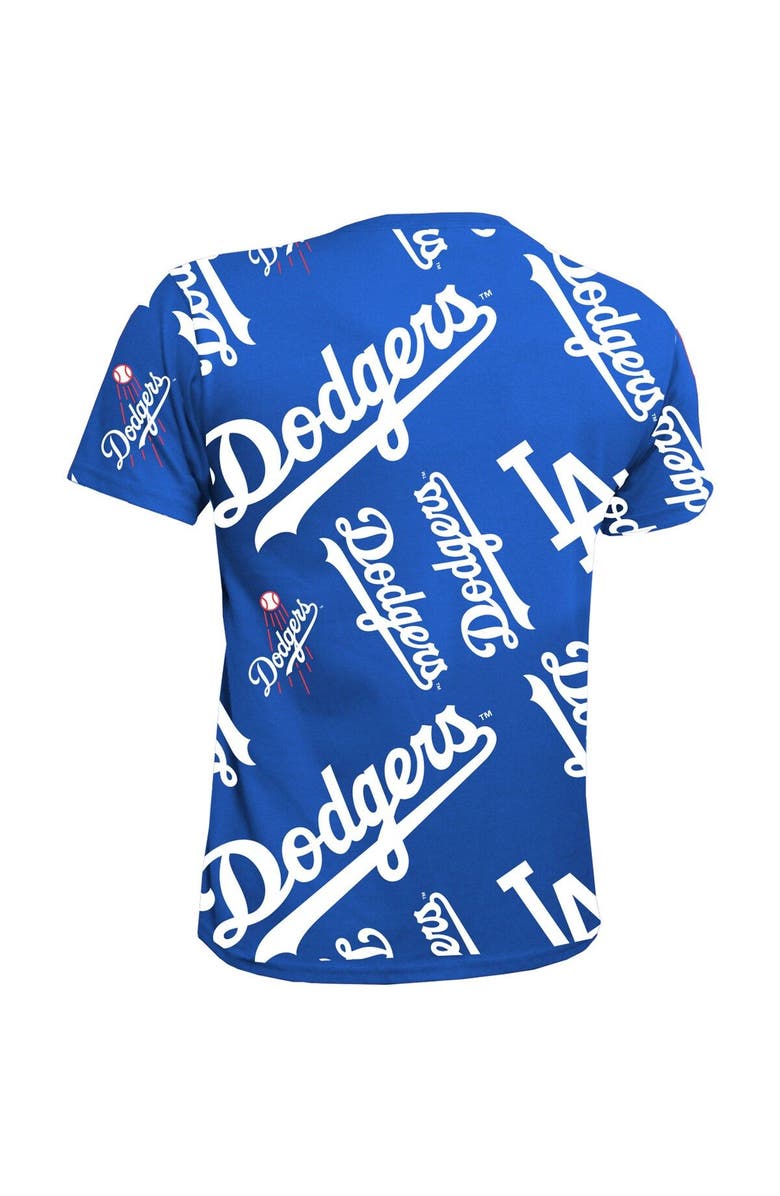 STITCHES Youth Stitches Royal Los Angeles Dodgers Allover Team T-Shirt, Alternate, color, 