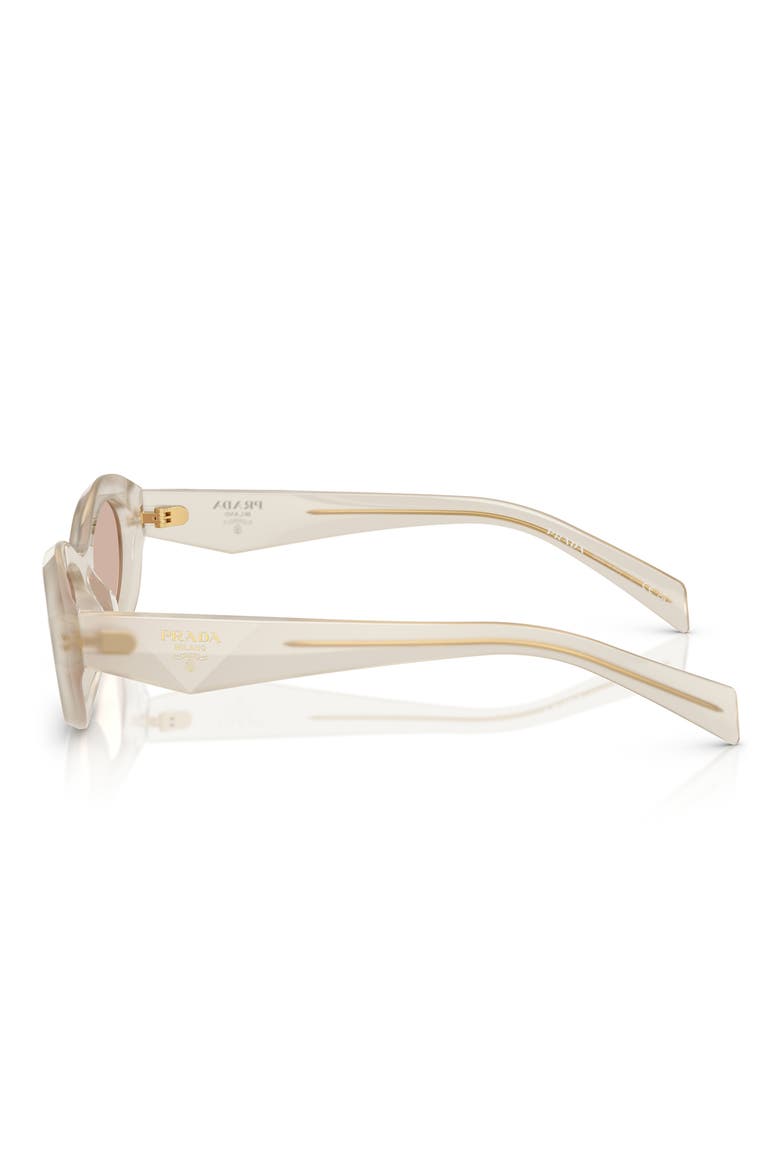 55mm Irregular Sunglasses, Alternate, color, BROWN WHITE