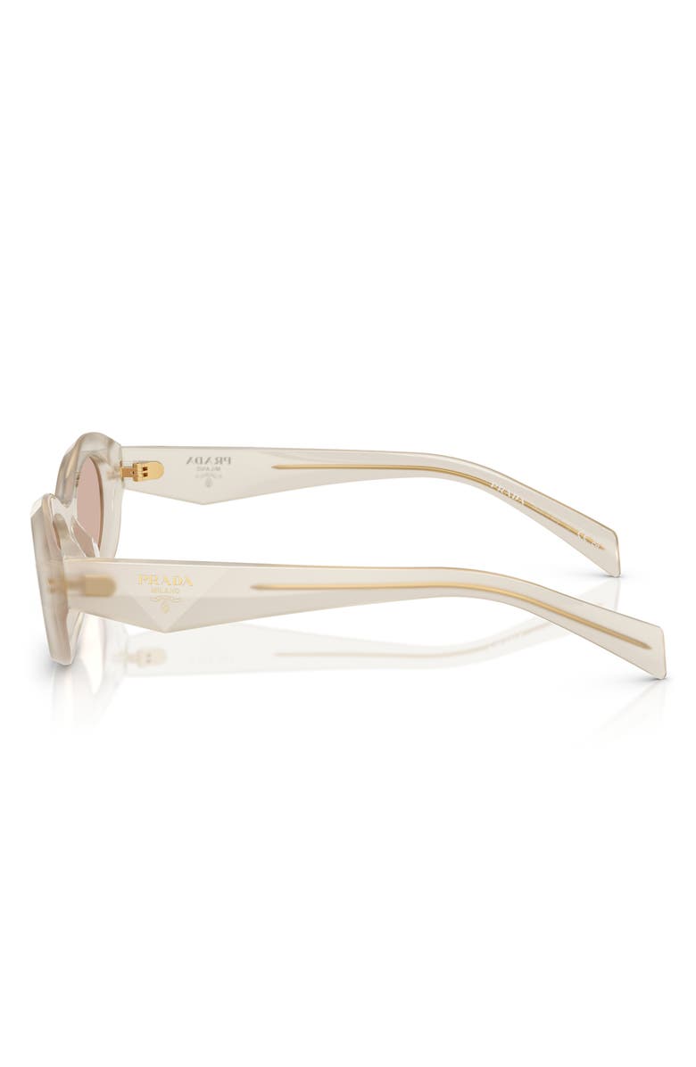 Prada 55mm Irregular Sunglasses, Alternate, color, Brown White