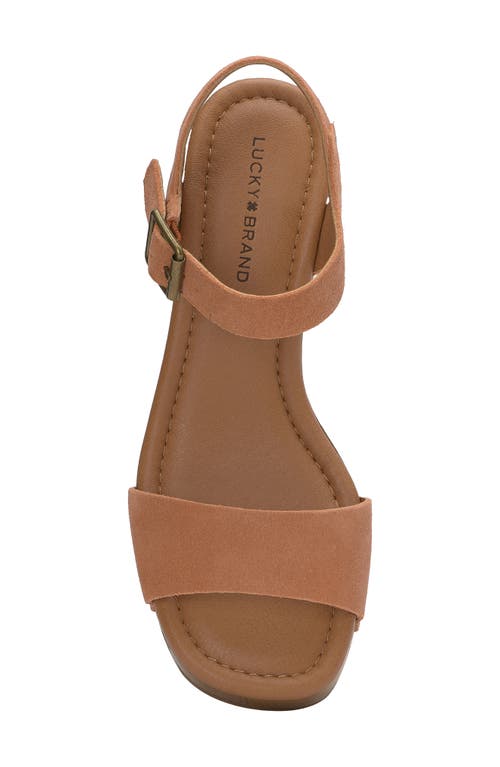 LUCKY BRAND LUCKY BRAND ADARIO ANKLE STRAP PLATFORM WEDGE SANDAL