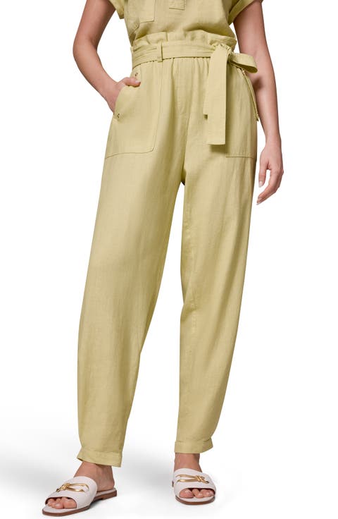 Belted Tapered Pants