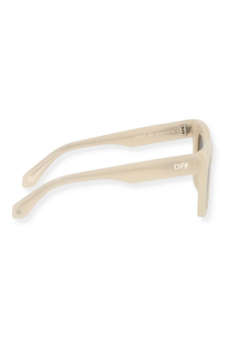 Selma 51mm Square Sunglasses, Alternate, color, BEIGE DARK GREY