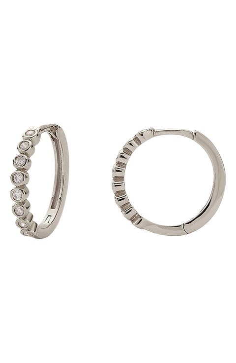 Poppy Cubic Zirconia Hoop Earrings