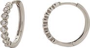 MADE BY MARY Poppy Cubic Zirconia Hoop Earrings
