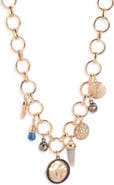 Open Edit Eclectic Charm Collar Necklace