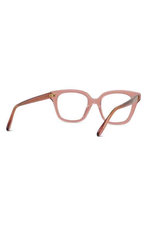 Loewe Slim 51mm Geometric Optical Glasses In Shiny Pink