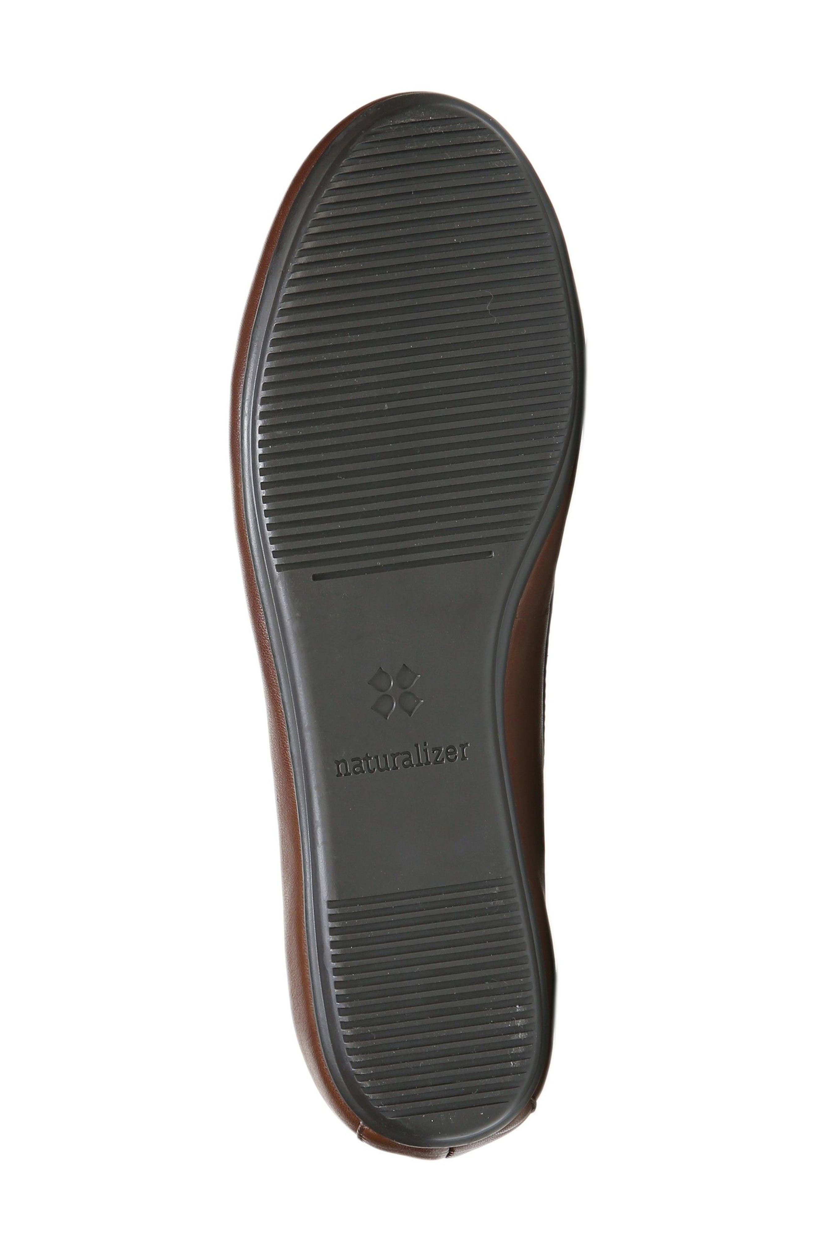 Brittany Ballet Flat, Alternate, color, BROWN LEATHER