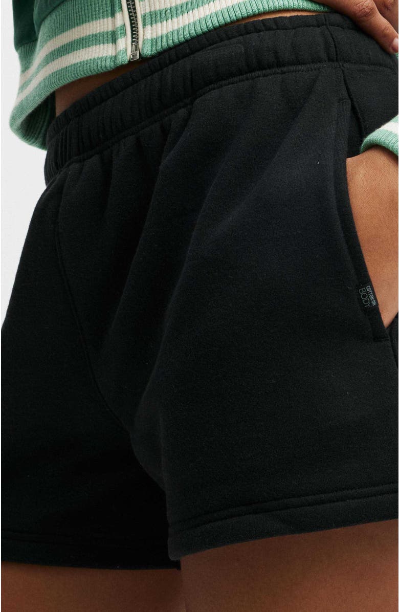 COTTON ON BODY Women
s Active Plush Essential Gym Short, Alternate, color, Black