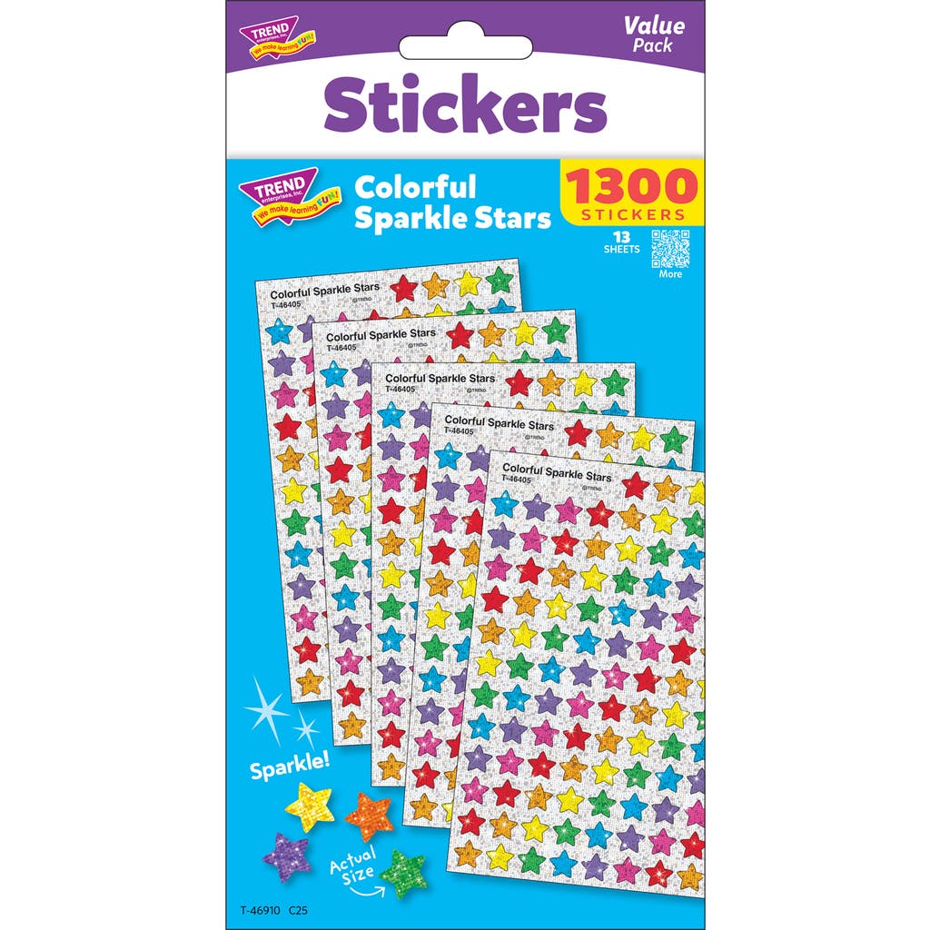 TREND SuperShapes Sparkle Stars, 1300 Count Sticker Pack in Multicolored  product