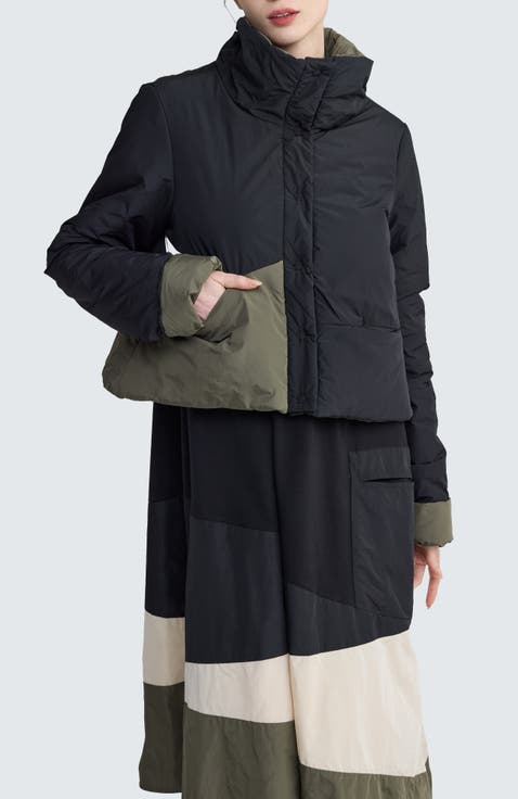 Delora Cropped Panel Coat