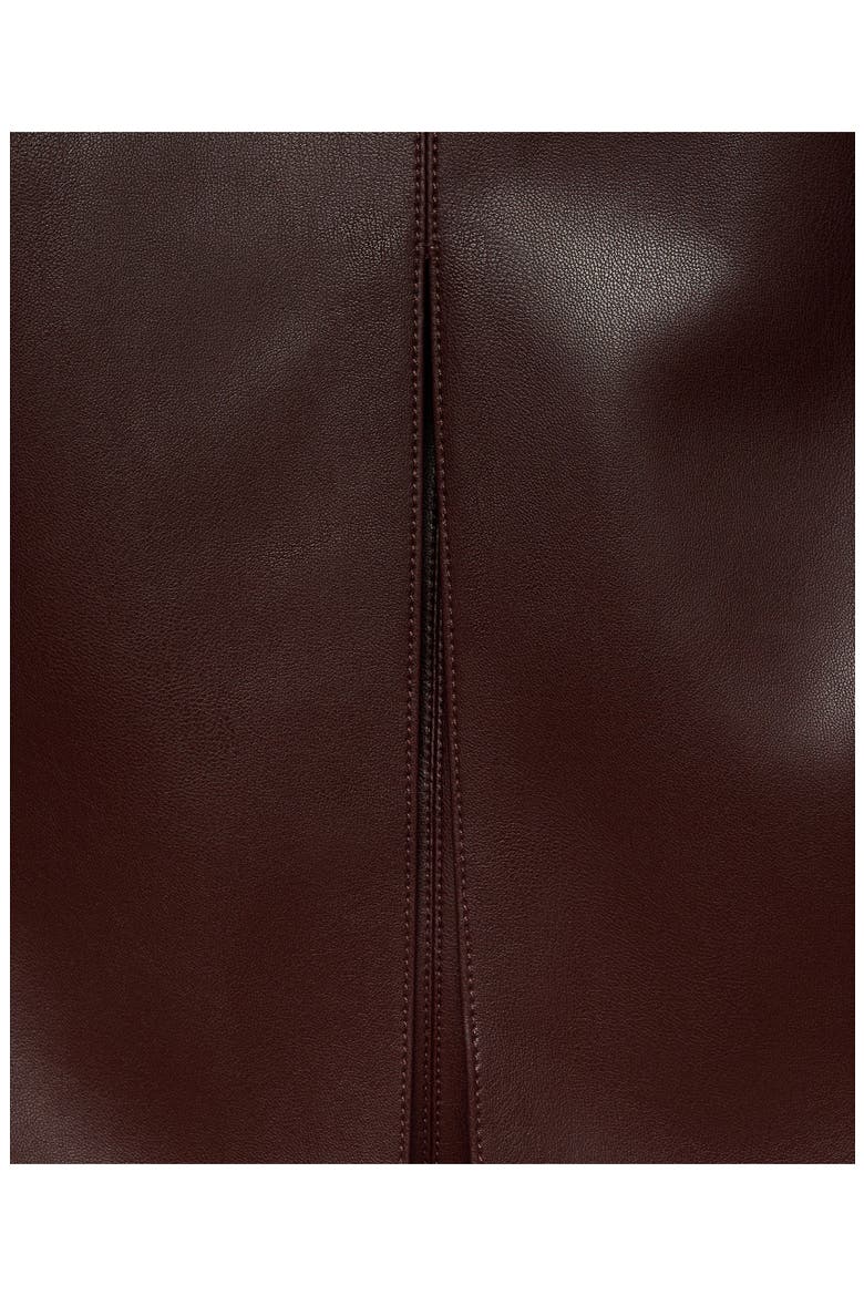 Faux Leather Pencil Skirt, Alternate, color, WINE