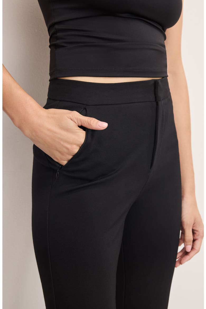 Ponte Straight Leg Pants, Alternate, color, BLACK001