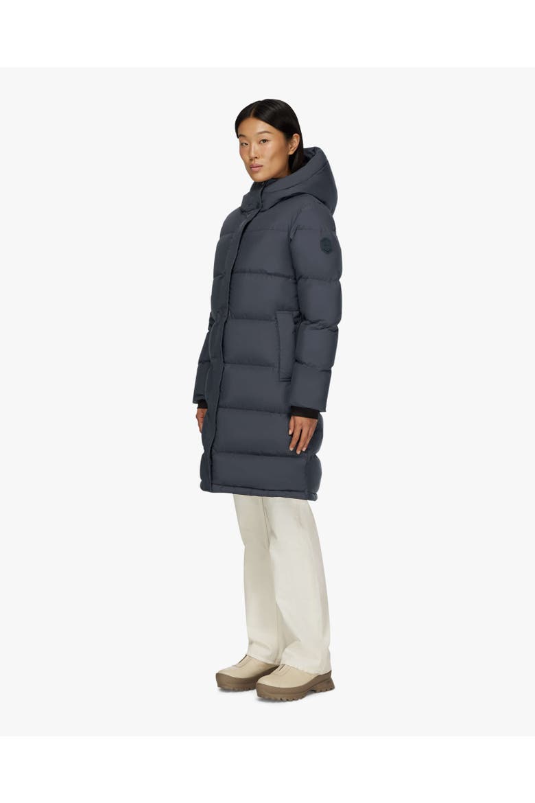 PIPER | Hooded Down Winter Jacket, Alternate, color, True Navy