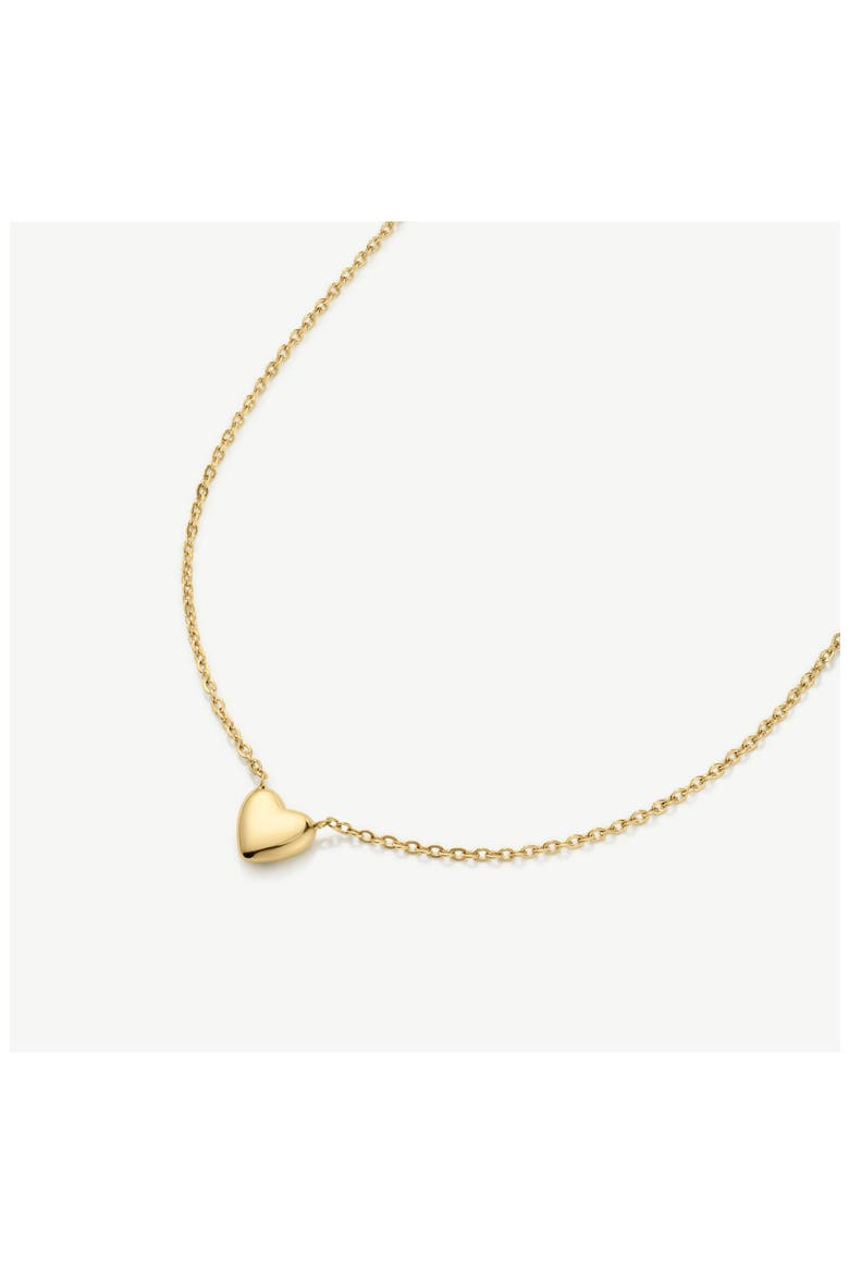 Mini Heart Pendant Necklace, Alternate, color, GOLD