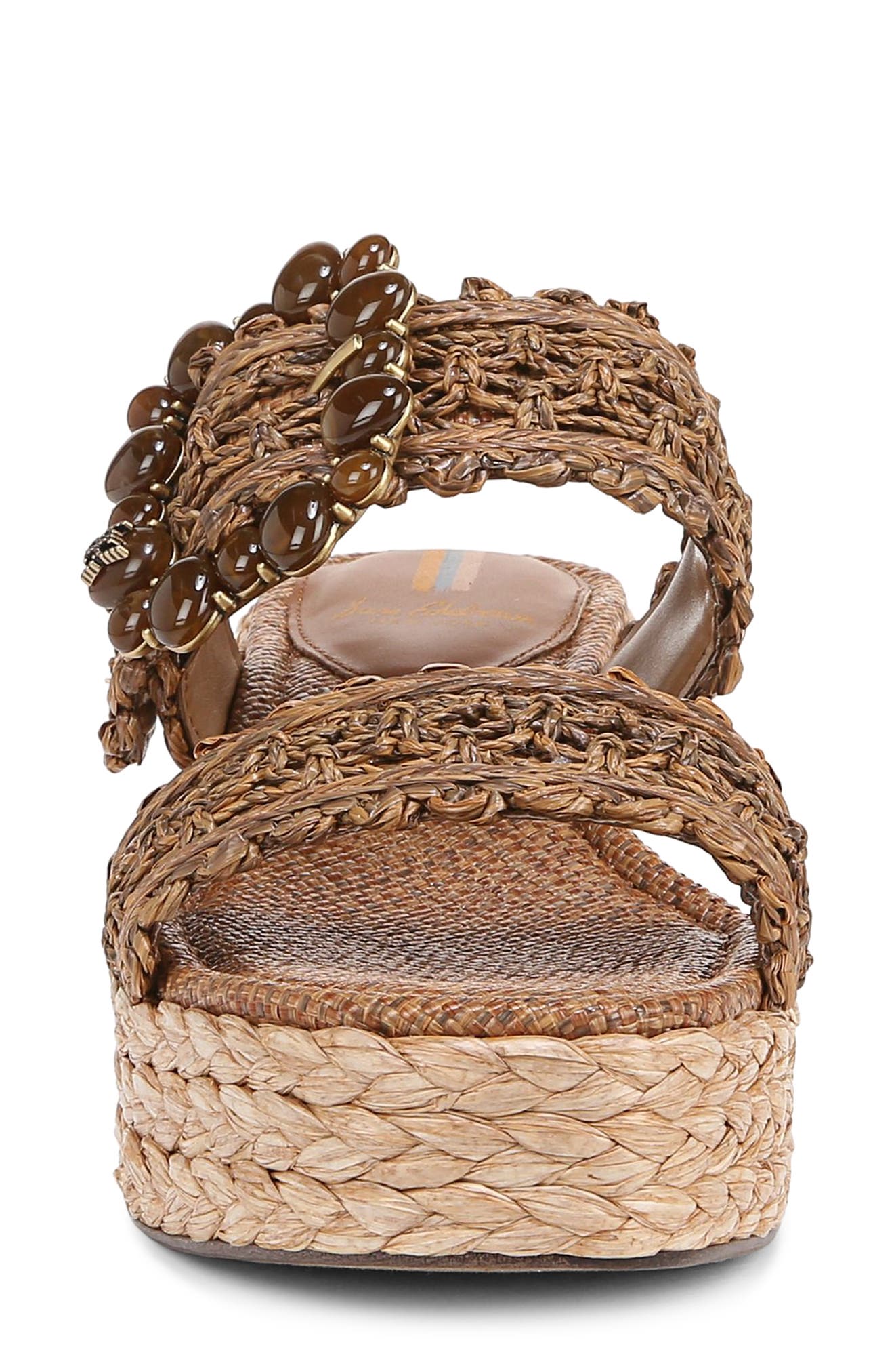 Sam Edelman Cadance Espdarille Platform Wedge Slide Sandal, Alternate, color, 