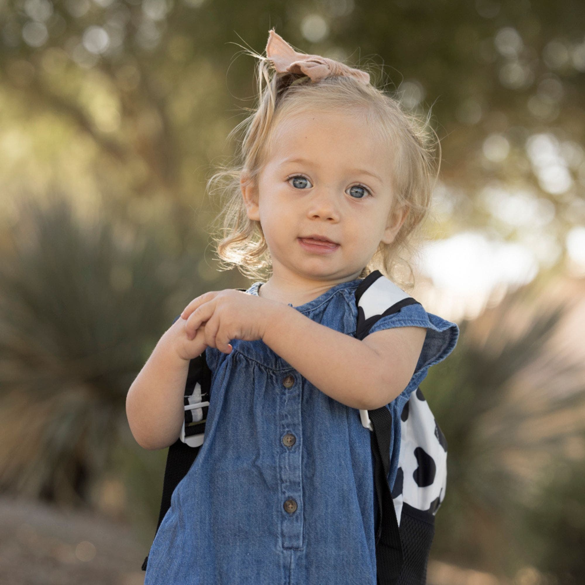 Lightweight Backpack with Fold-Up Pouch, Alternate, color, Black & White