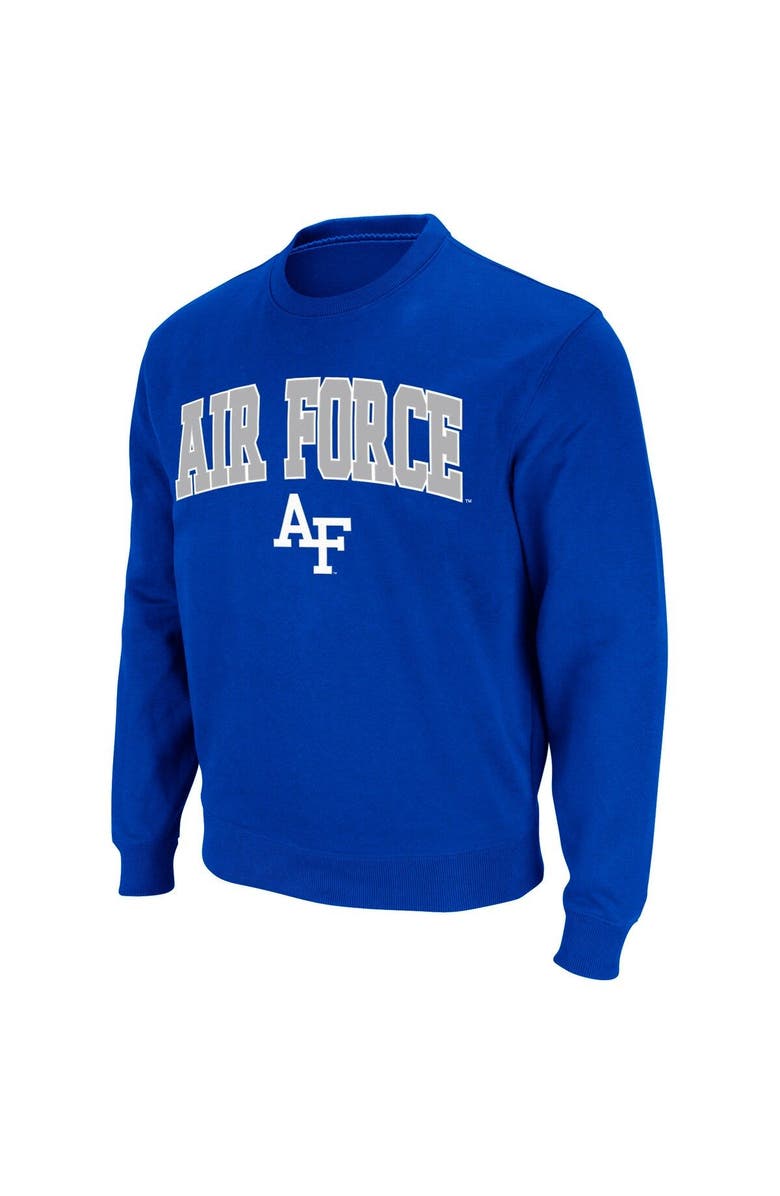 COLOSSEUM Men's Colosseum Royal Air Force Falcons Arch & Logo Pullover Sweatshirt, Alternate, color, Royal