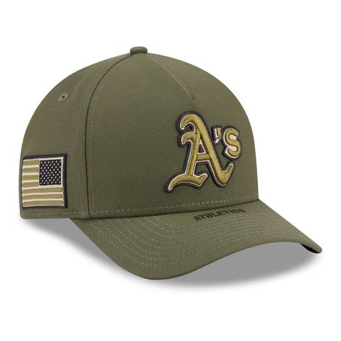 Youth New Era Olive Athletics 2026 Armed Forces Day 9FORTY M-Crown Adjustable Hat