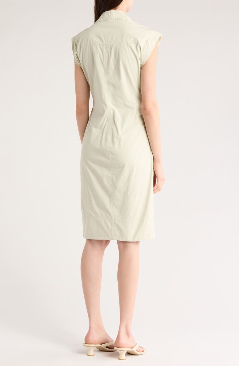 Derek Lam 10 Crosby Evi Cap Sleeve Midi Shirtdress, Alternate, color,