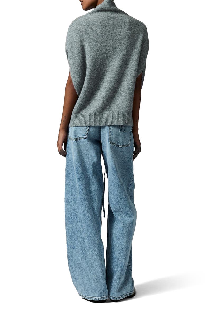 DAY Birger et Mikkelsen Frodie Mock Neck Draped Vest, Alternate, color, Grey Melange