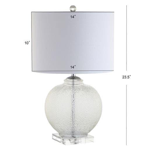 Jonathan Y Avery Glass / Crystal Led Table Lamp In Clear
