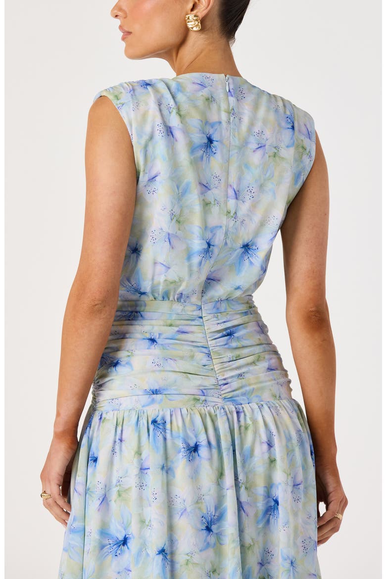 Kianna Maxi Dress, Alternate, color, BLUE FLORAL