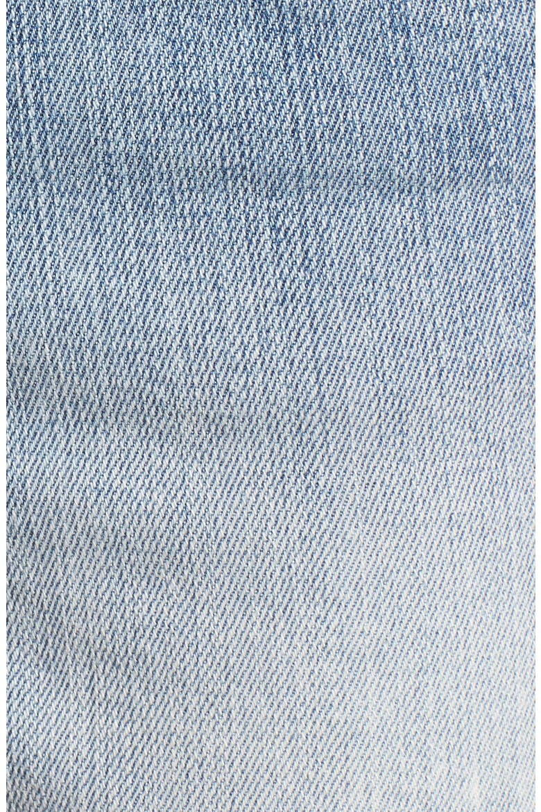 Fray Hem Denim Boyfriend Shorts, Alternate, color, OAKRIM