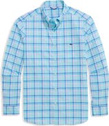 vineyard vines Coconut Key Plaid UPF 30+ Button Front Shirt