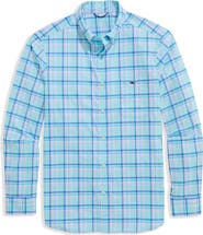 vineyard vines Coconut Key Plaid UPF 30+ Button Front Shirt
