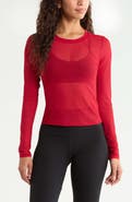 Zella Mesh Mix Long-Sleeve Tee