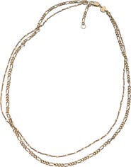 Jennifer Zeuner Marren 18k Gold Plated Layered Necklace