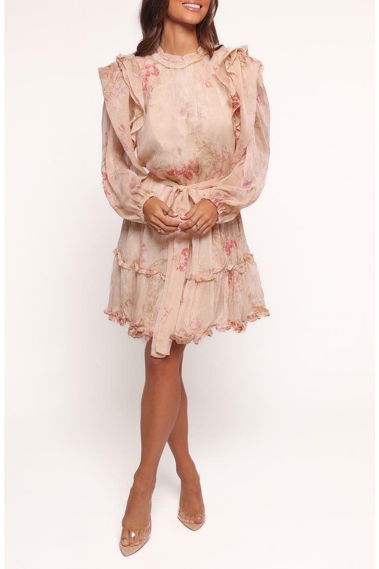Phaedra Ruffle Long Sleeve Dress, Main, color, SOFT ROSE