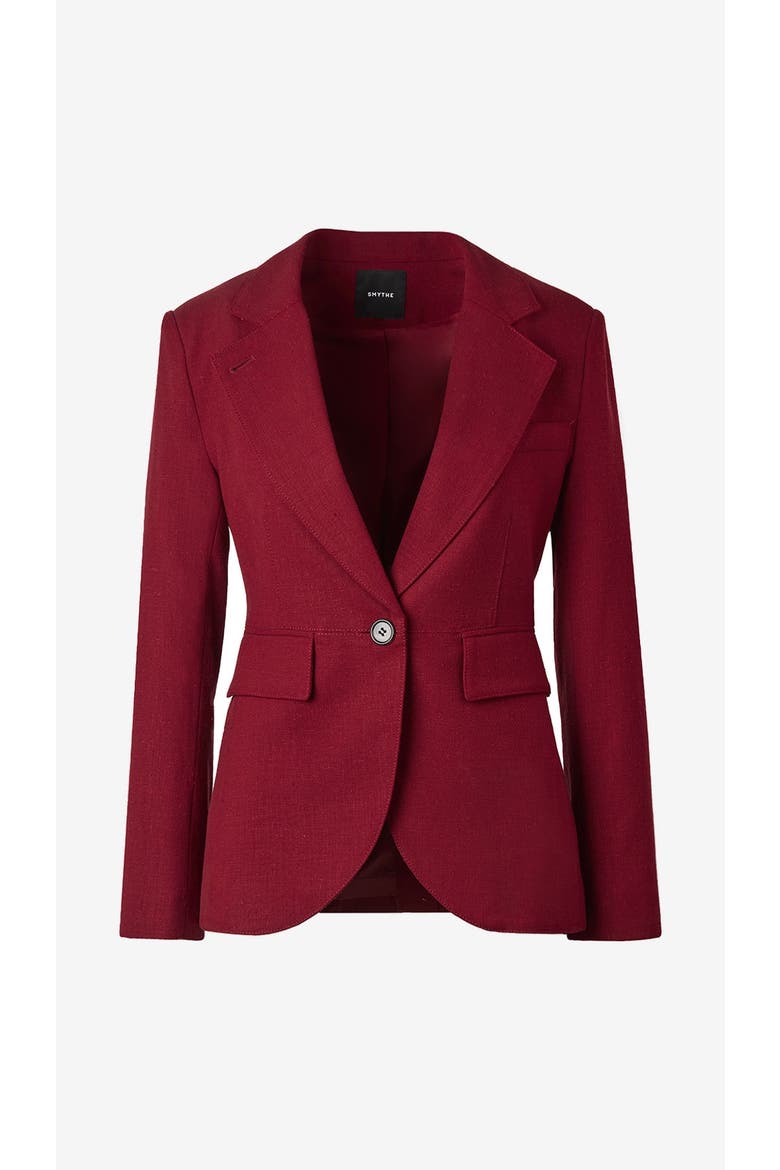 Seamed Blazer, Alternate, color, Garnet Fleck