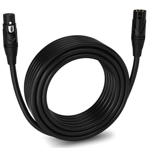 50 ft Balanced XLR Cable, Male to Female, 3 Pin Microphone Cable
