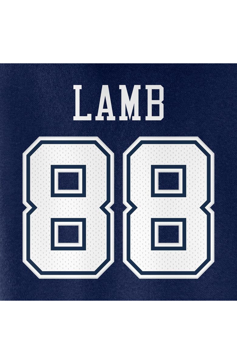 FANATICS Women's Fanatics Branded CeeDee Lamb Navy Dallas Cowboys Player Icon Name & Number V-Neck Pullover Hoodie, Alternate, color,
