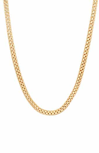 FZN 14K Gold Plated Popcorn Chain Necklace