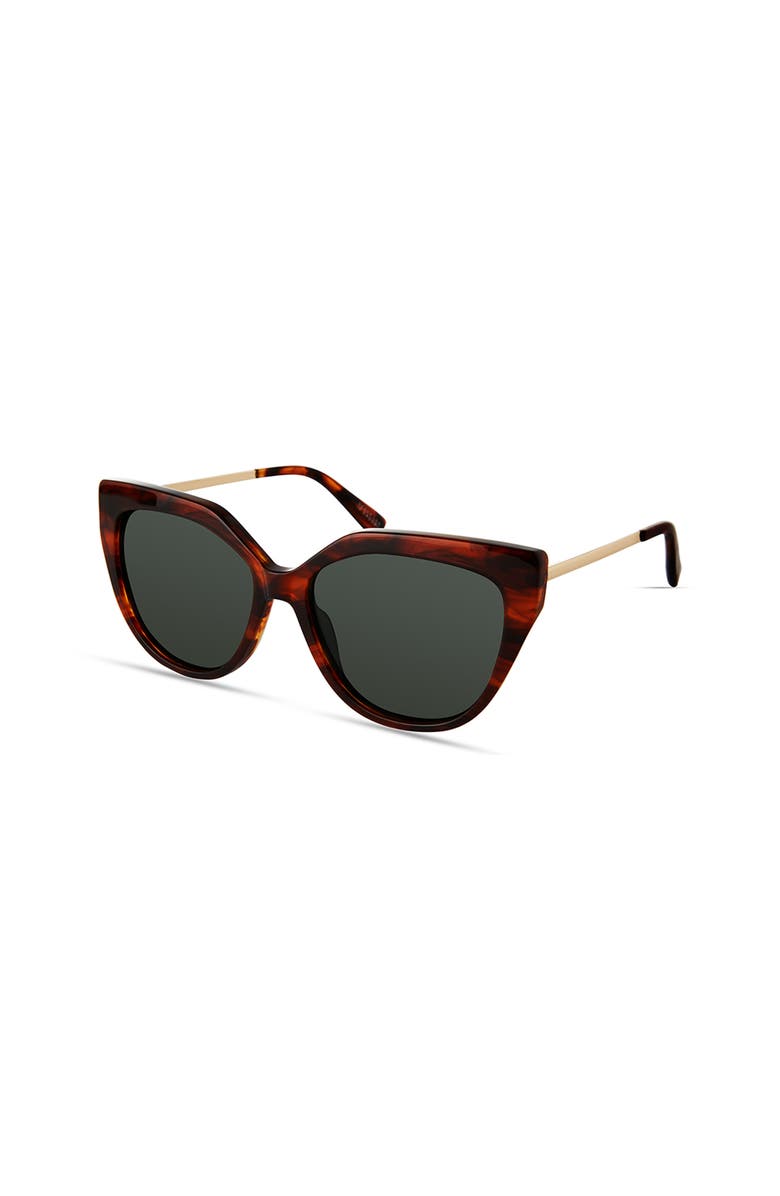 Derek Lam 10 Crosby Campbell Sunglasses, Alternate, color, Tiger Stripe