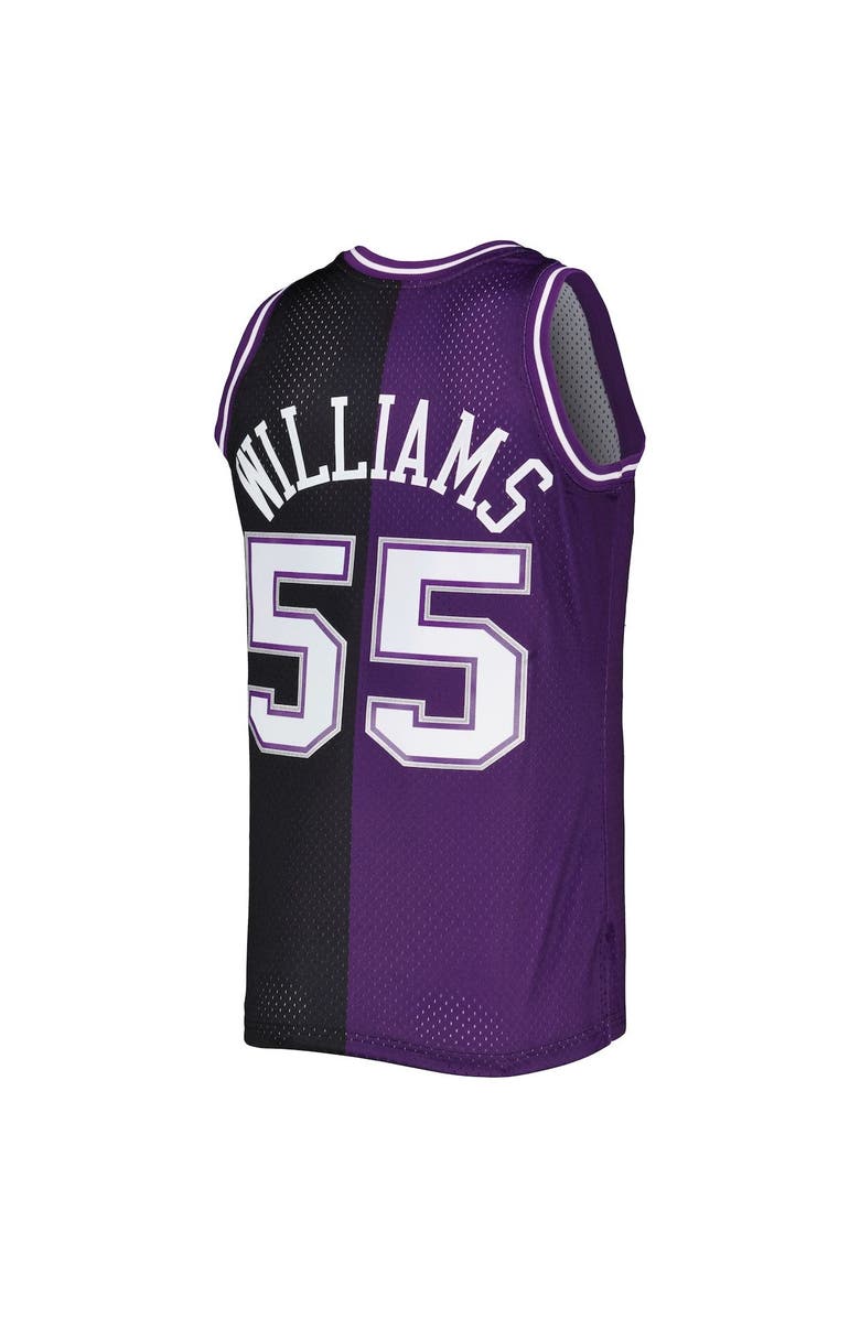 Mitchell & Ness Men's Mitchell & Ness Jason Williams Purple/Black Sacramento Kings Hardwood Classics 2000/01 Split Swingman Jersey, Alternate, color,