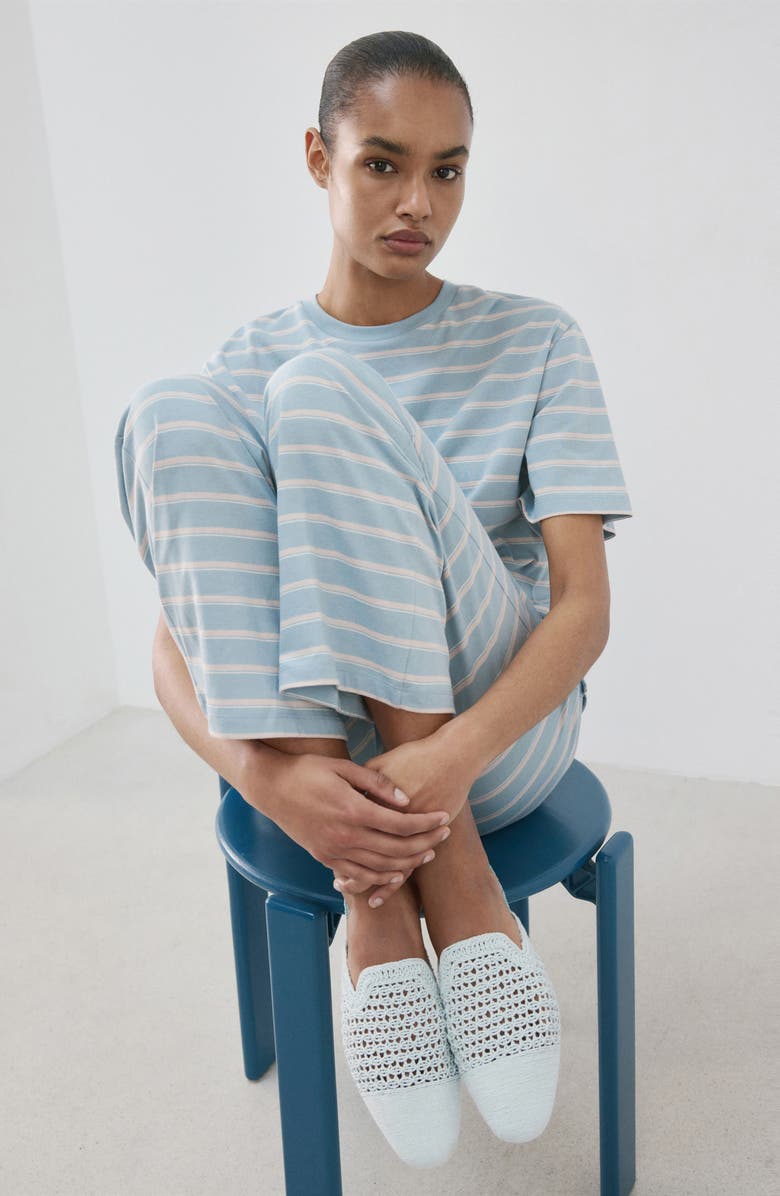MANGO Stripe Cotton Pajama Pants, Alternate, color,