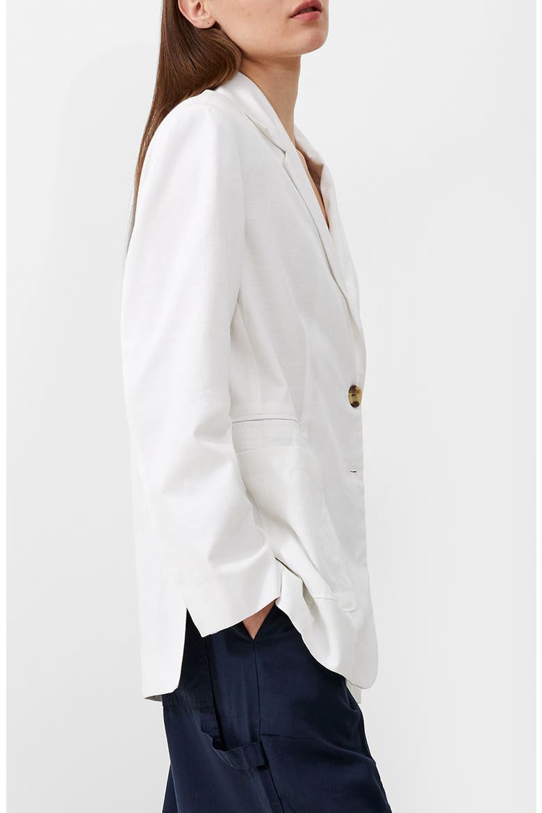 Alania Blazer, Alternate, color, SUMMER WHITE