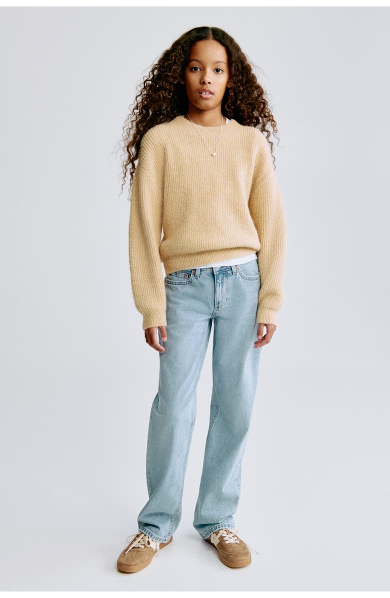 H&M Rib-knit Jumper, Alternate, color, Beige