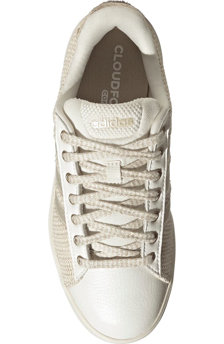 adidas Grand Court 3.0 Sneaker, Alternate, color, Non-Dyed/ Ice Gold/ Linen