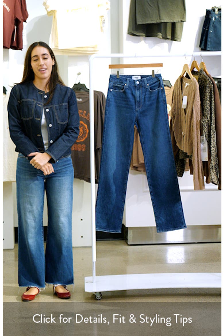 Stevie High Waist Straight Leg Jeans video