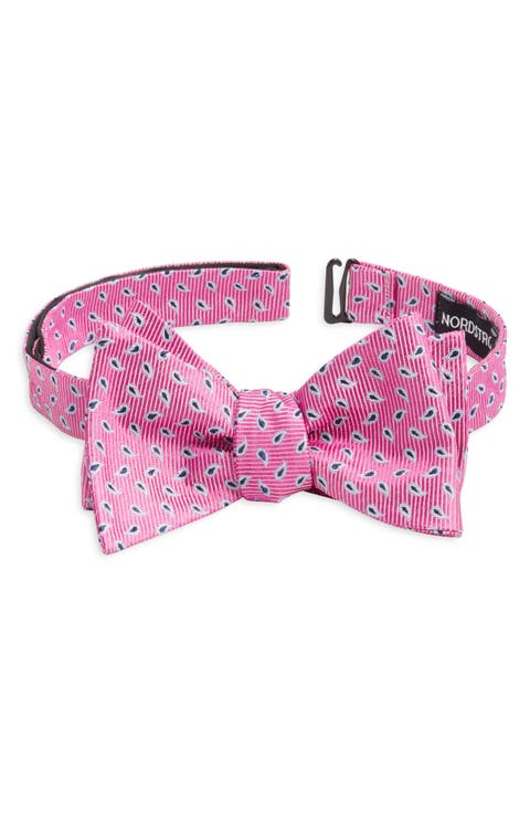 Paisley Dot Silk Bow Tie