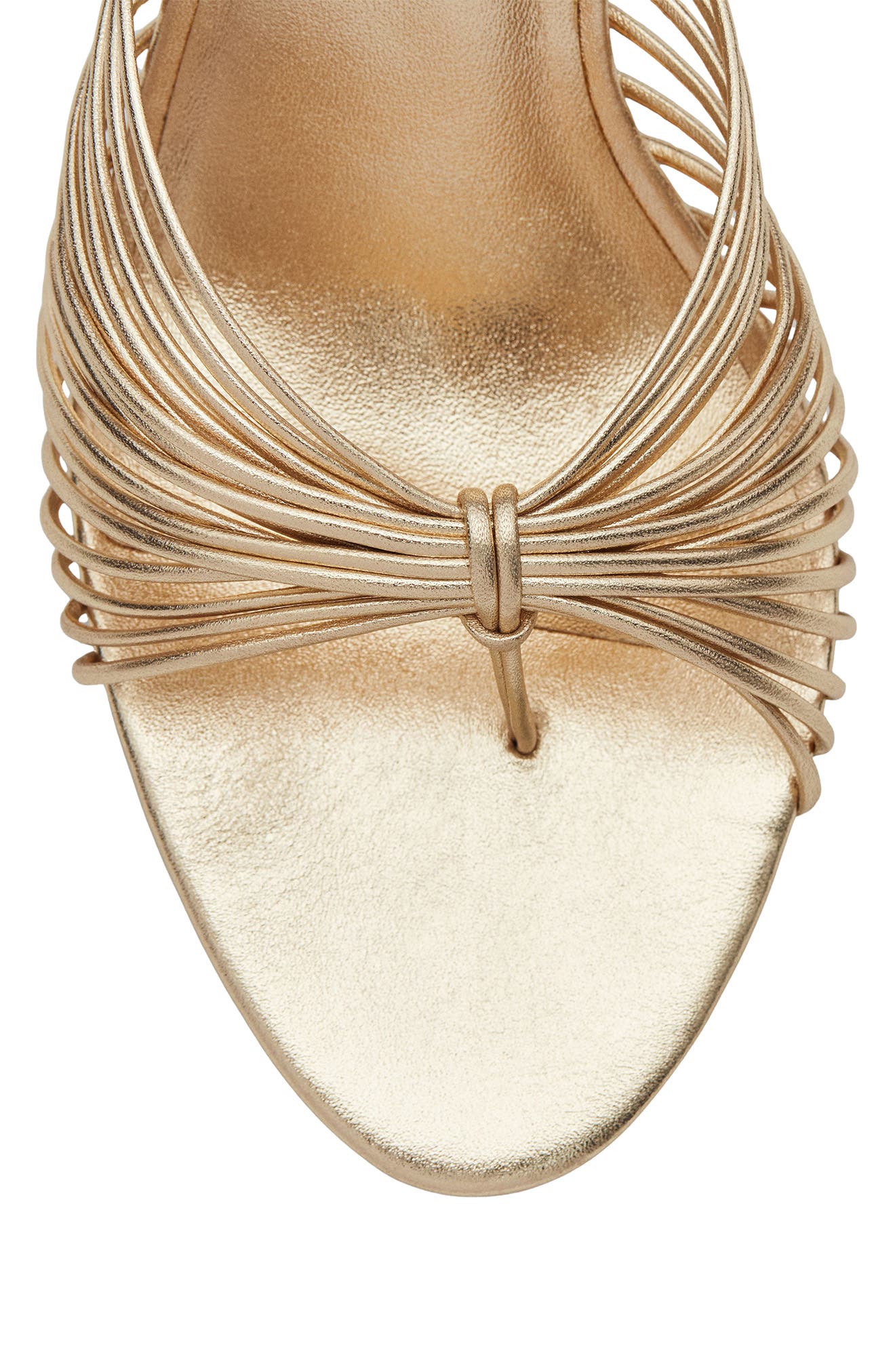 Reformation Woodlyn Sandal, Alternate, color, Gold