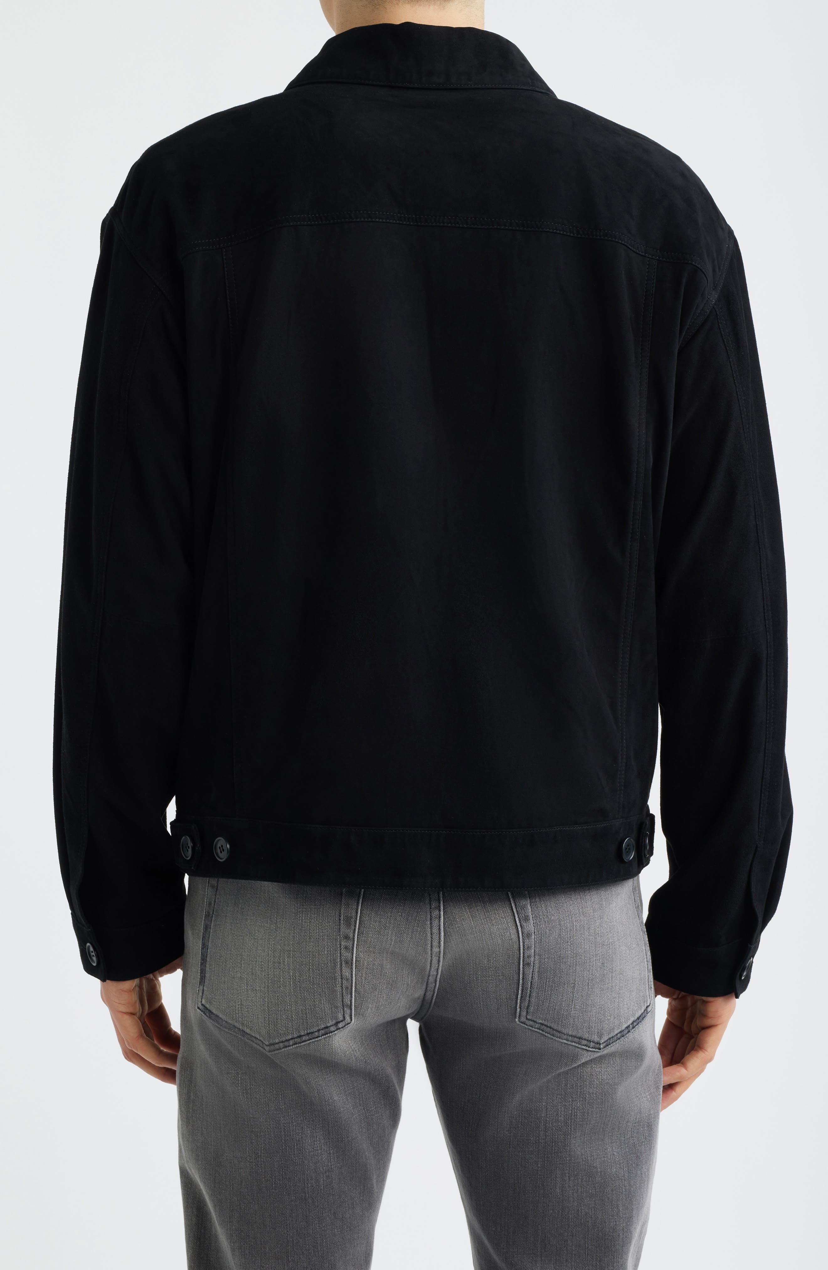 Roy Suede Trucker Jacket - image 2