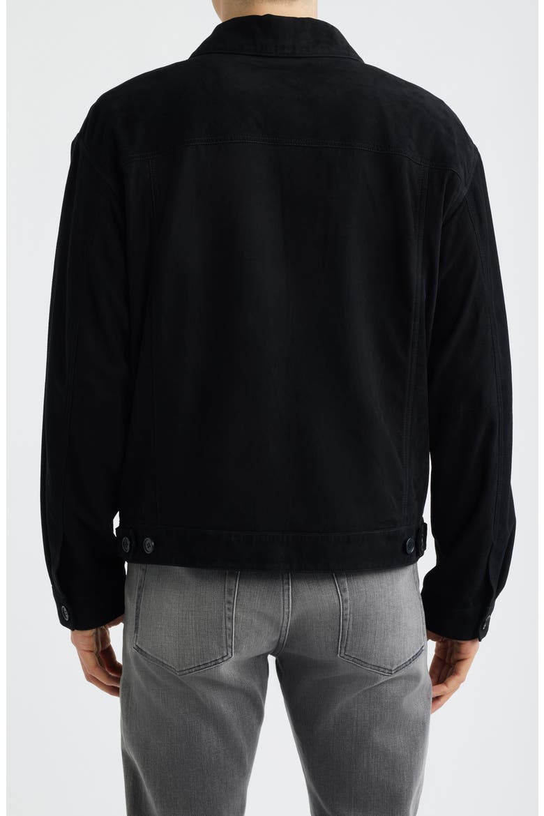 Roy Suede Trucker Jacket, Alternate, color, BLACK