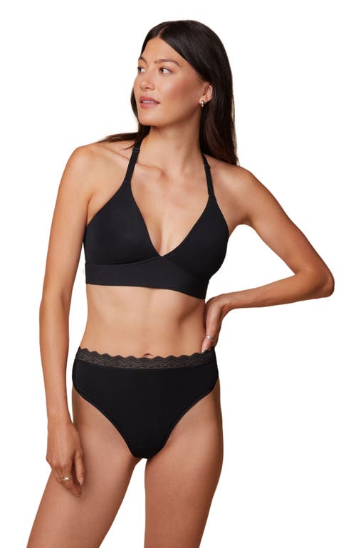 Harper Wilde Bliss Lace Halterneck Bralette in Black 